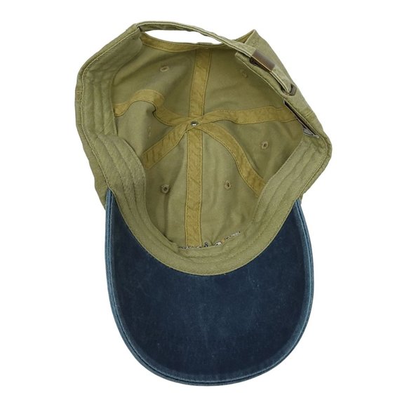 Anvil American Savings Bank Adjustable Cap Trucker Baseball Hat Blue Khaki - Picture 11 of 12